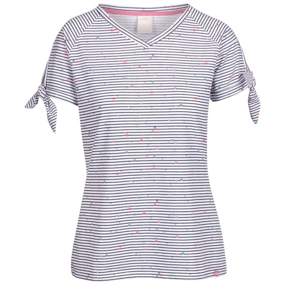 Trespass Womens/Ladies Fernie Striped V Neck Top / Navy